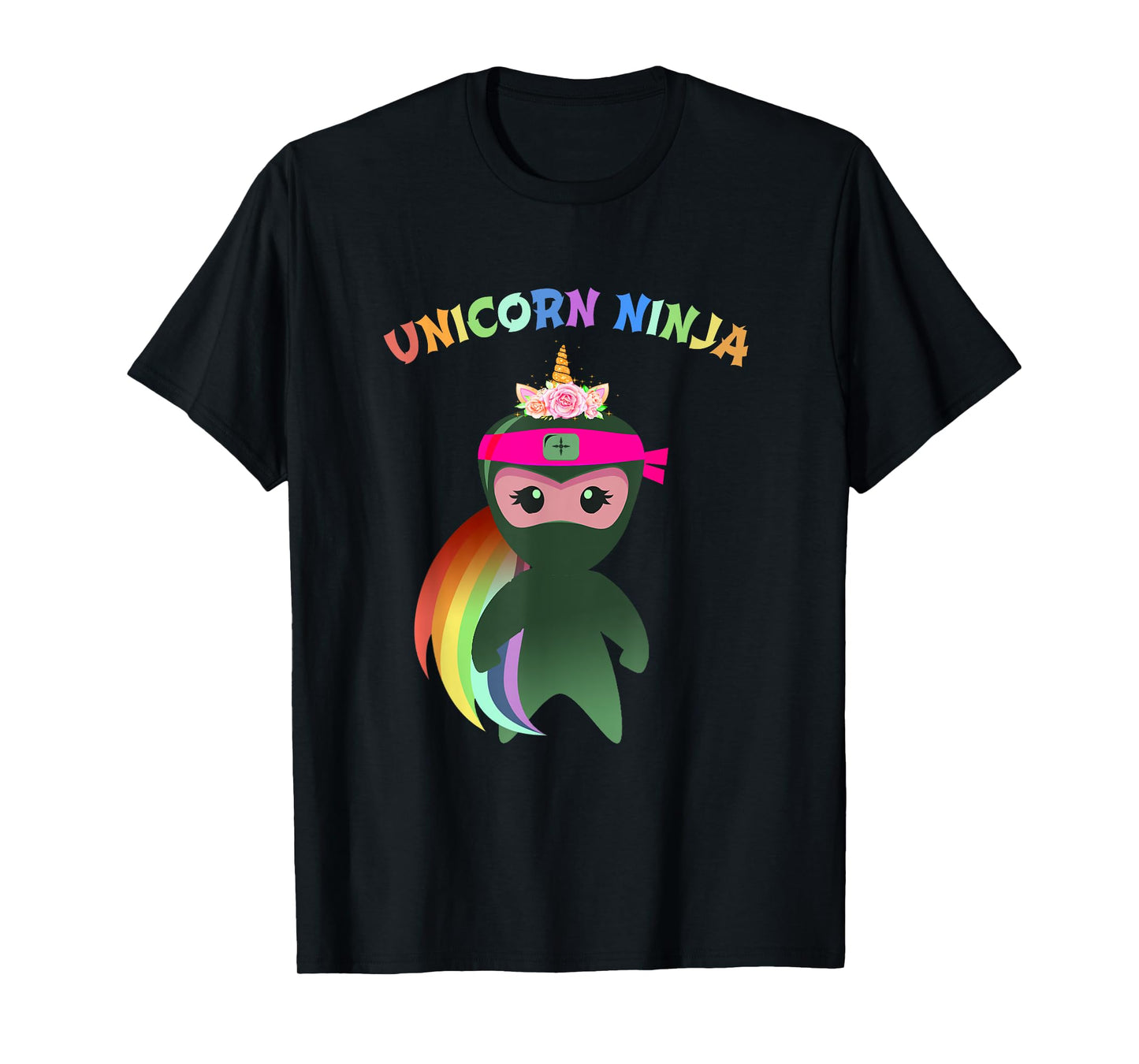 Purple UNICORN NINJA Disguise Birthday Girls Kids & Teachers T-Shirt