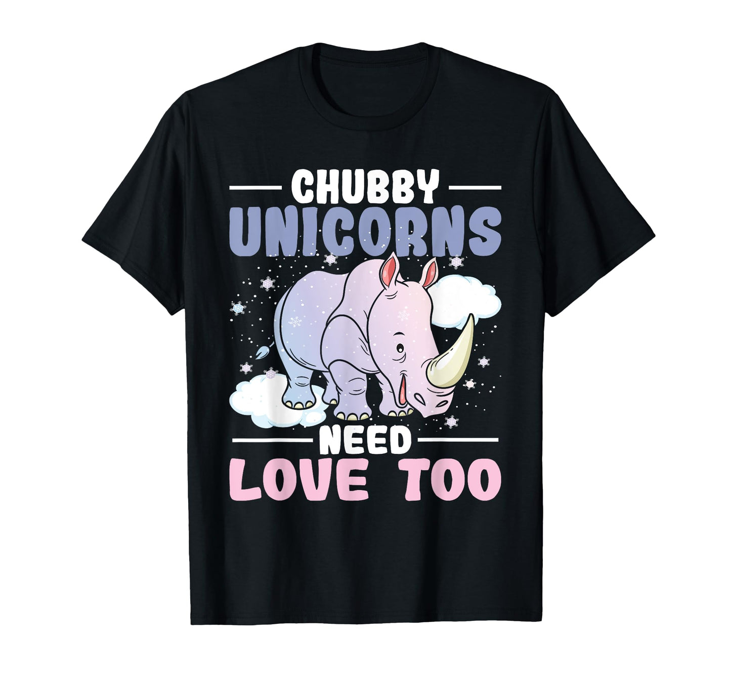 Chubby Unicorns Need Love Too - Zookeeper Rhino Rhinoceros T-Shirt