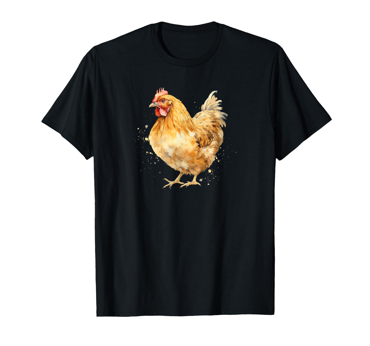 Funny Watercolor Buff Orpington Chicken Lover T-Shirt