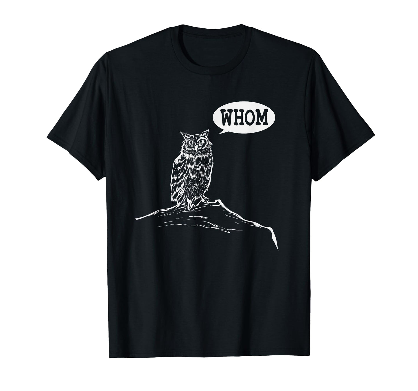 Funny Whom Owl Grammar English Teacher T-Shirt