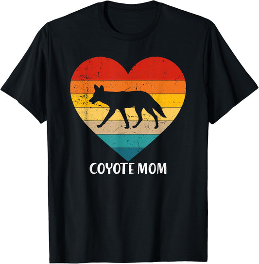 Retro Vintage Coyote Mom Mother's Day Animal Lover T-Shirt