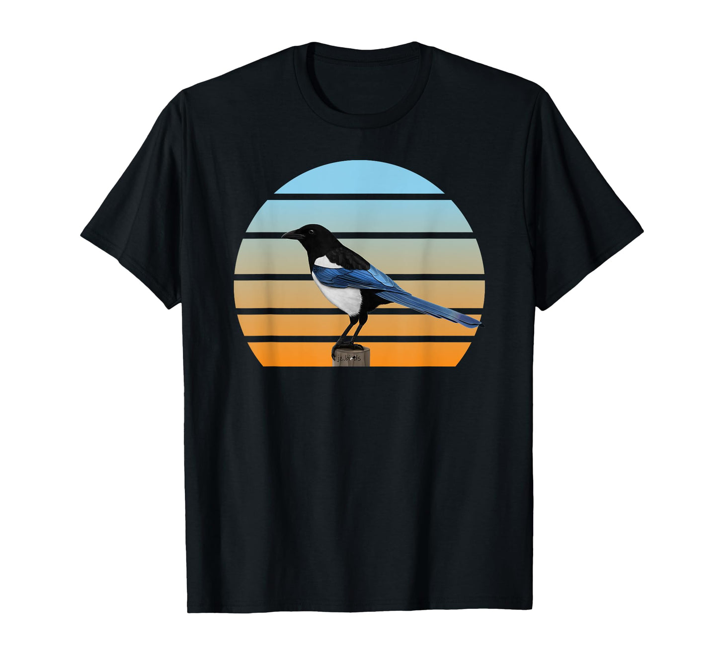 Magpie Bird Birdlover Birdwatcher Animal Biologist Birder T-Shirt
