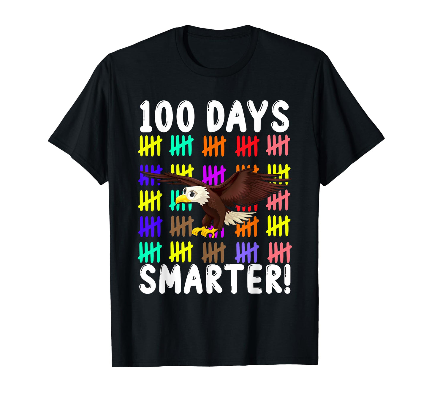 Animal Bird Cute Eagle Student Kids Gift 100 Days Of School T-Shirt