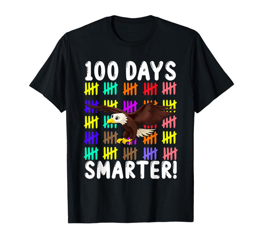 Animal Bird Cute Eagle Student Kids Gift 100 Days Of School T-Shirt