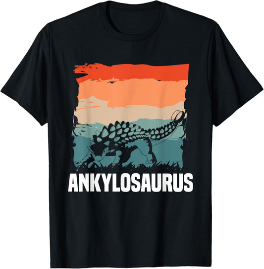 Retro Vintage Ankylosaurus Lover T-Shirt