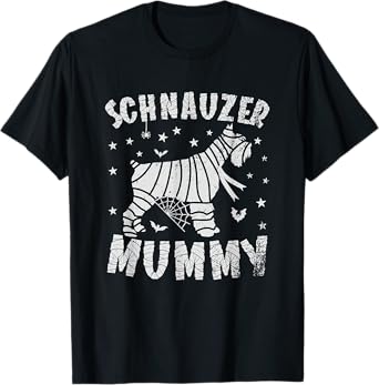 Miniature Schnauzer Mummy - Halloween T-Shirt
