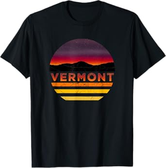 Retro Vintage Vermont Vacation Souvenir T-Shirt