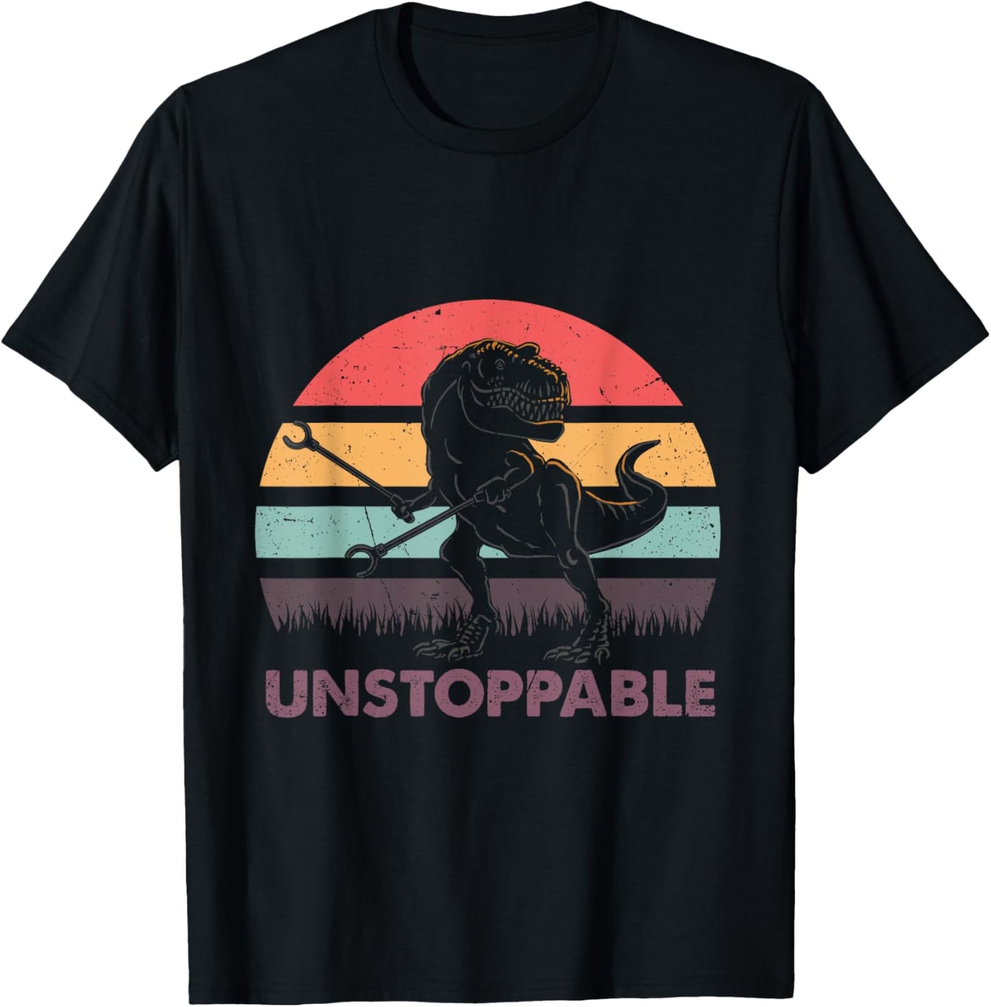 Retro T Rex Arm Unstoppable Funny Dinosaur Paleontology Dino T-Shirt