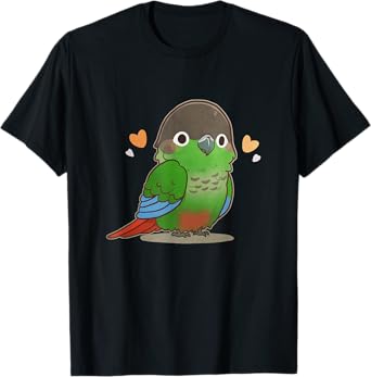 Green-cheeked Conure Parrot, Funny Cute Pet Greencheek Bird T-Shirt