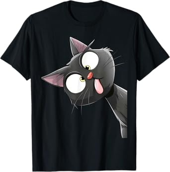 Funny Cat Attitude Kitty Sticking Out Tongue Pet Owner T-Shirt