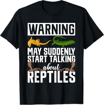 Zookeeper Warning May Suddenly Start Talking About Reptiles T-Shirt