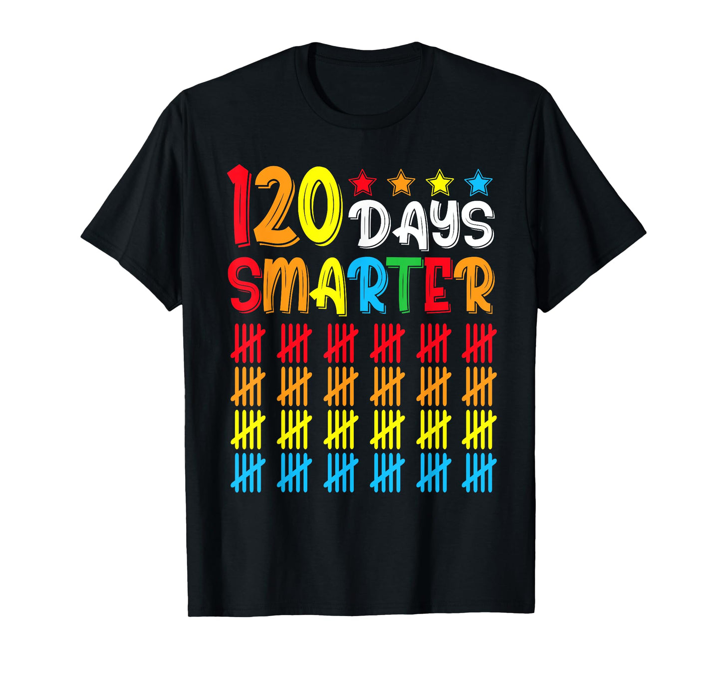 120th Day of School Teacher Child Kid Happy 120 Days Smarter T-Shirt