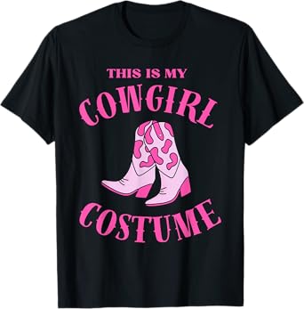 This Is My Cowgirl Costume Women Western Cowboy Rodeo tee T-Shirt