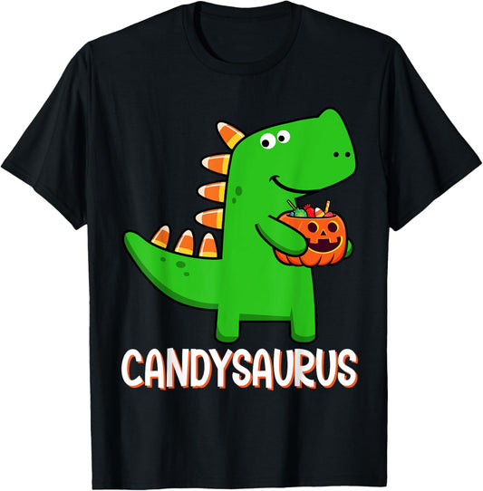 T-Rex Candysaurus Candy Corn Dinosaur Halloween Toddler Kid T-Shirt
