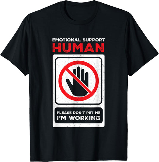 Emotional-Support Human Halloween Costume Do Not Pet Me T-Shirt