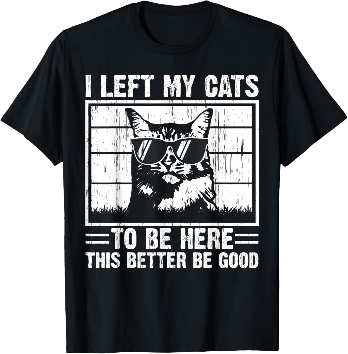 I Left My Cats To Be Here This Better Be Good T-Shirt