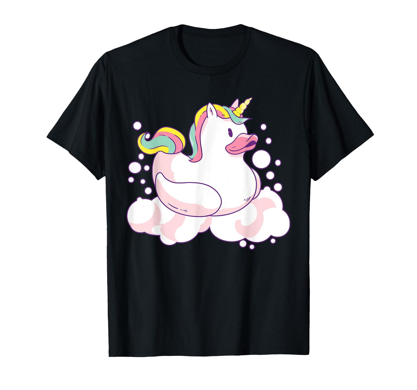 Unicorn Duck Soap Bubbles Rubber Duck Uniduck T-Shirt