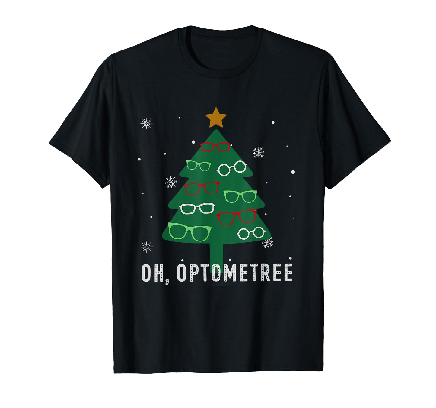 Oh Optometree Christmas Tree Optometry Student Eye Squad T-Shirt