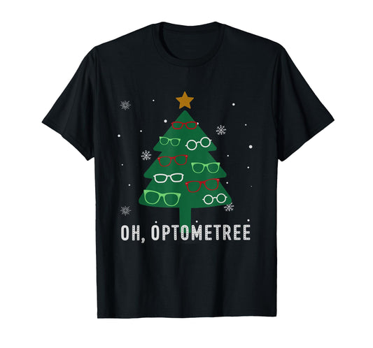 Oh Optometree Christmas Tree Optometry Student Eye Squad T-Shirt