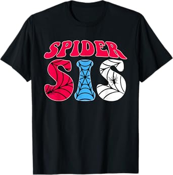Birthday Boy Party Spider Outfit Spider Sister Kids Girls T-Shirt