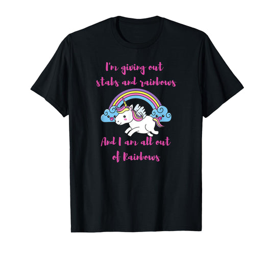 Be a stabby unicorn with rainbows womens tee birthday gift T-Shirt