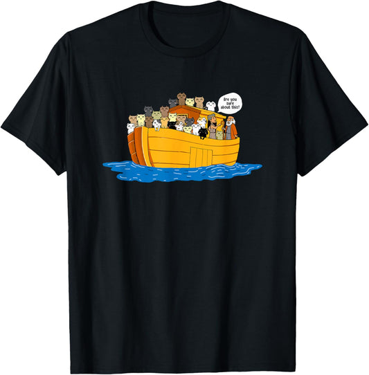 Noah's Ark Cat Lover Humor Fun Gift T-Shirt
