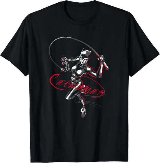 Batman Catwoman Kitten With a Whip T-Shirt