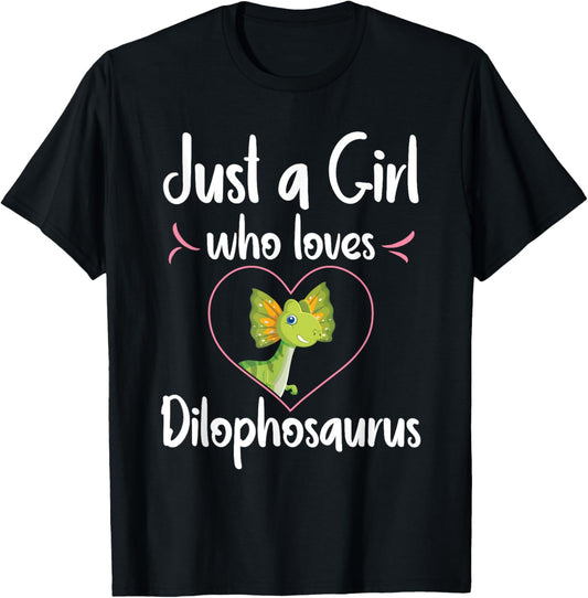 Dinosaur Just A Girl Who Loves Dilophosaurus T-Shirt