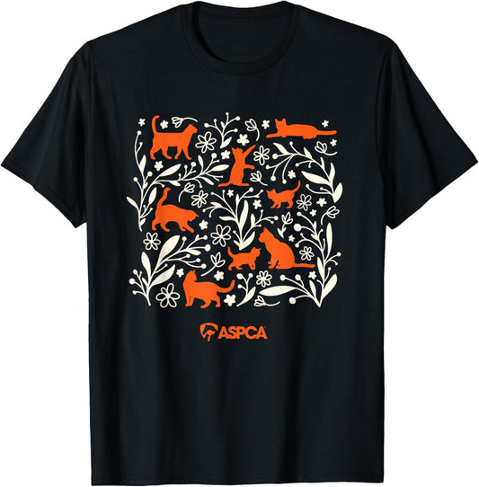 Floral Cats T-Shirt