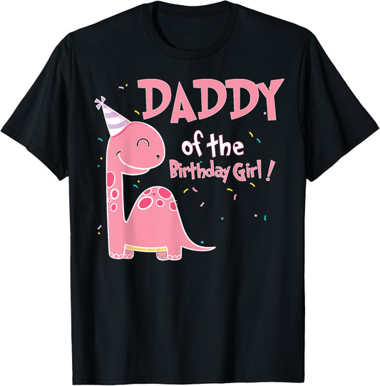 Daddy Dinosaur Family Matching Dinosaur Birthday Girl Party T-Shirt