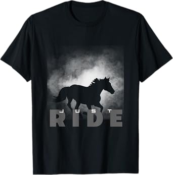 BASBO Just Ride Horseback Riding Apparel - Horse T-Shirt
