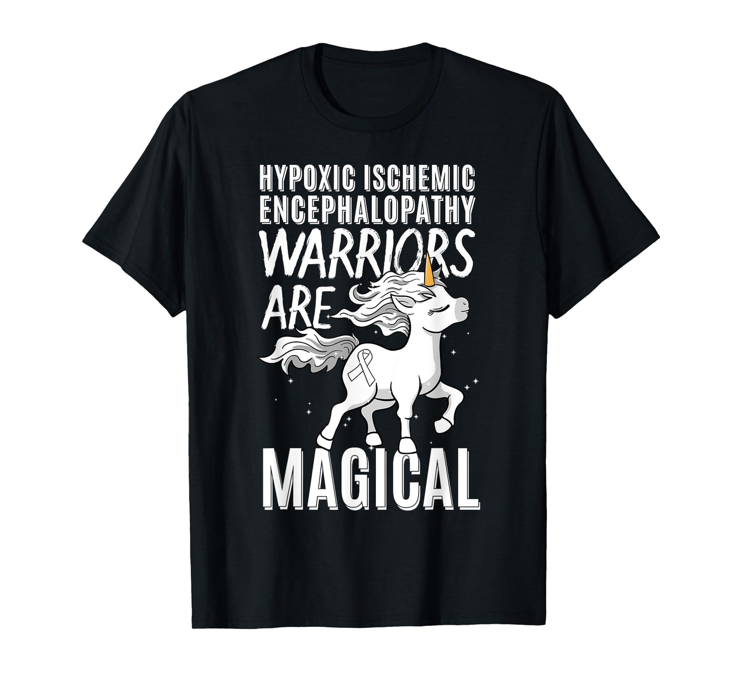 Hypoxic Ischemic Encephalopathy Cerebral Hypoxia Unicorn T-Shirt