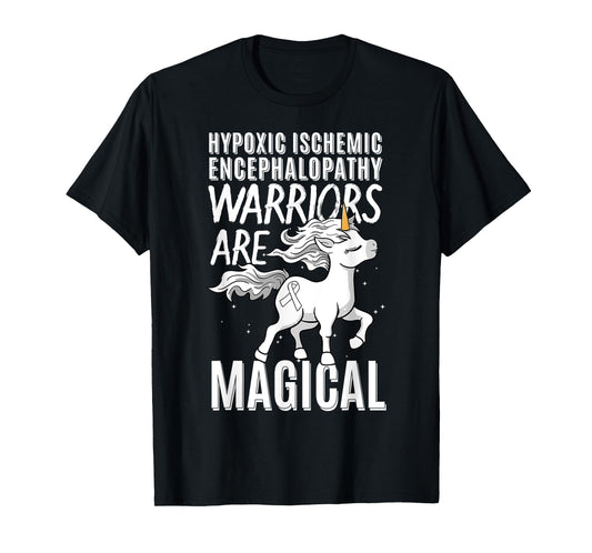 Hypoxic Ischemic Encephalopathy Cerebral Hypoxia Unicorn T-Shirt