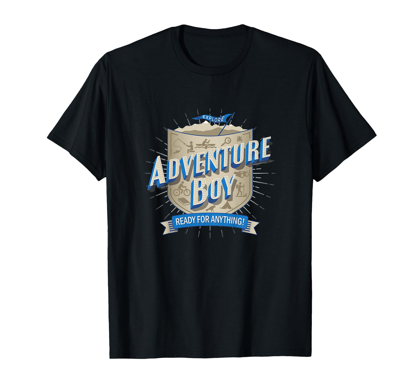 Kids Adventure Boy T-shirt, fun, exciting, smart, clever, outdoor
