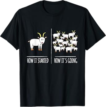 Goat Shirts | Goat Lovers Farm Apparel Meme Pun Funny Goat T-Shirt