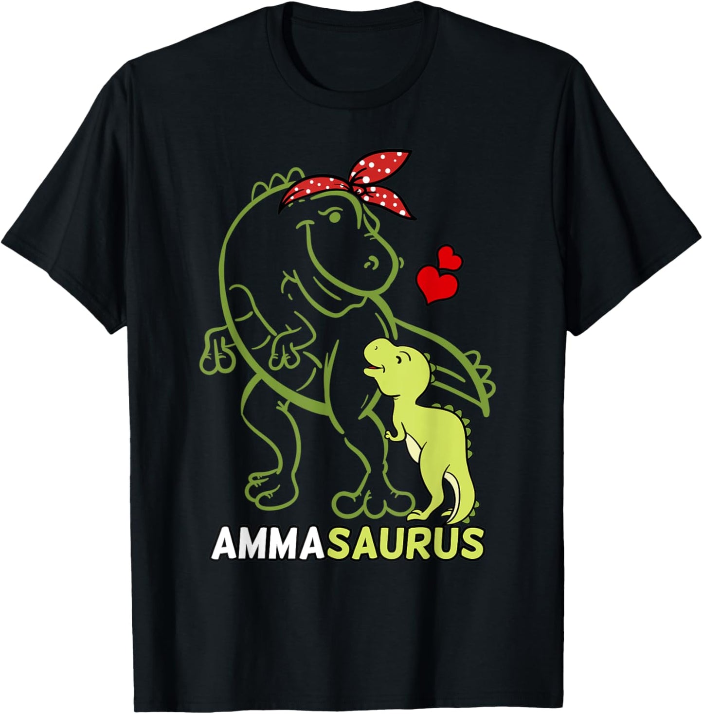 Ammasaurus Amma Tyrannosaurus Dinosaur Baby Mother's Day T-Shirt