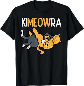 Kimeowra Cats Funny Martial Arts Bjj Mma Men Women Kids Boys T-Shirt