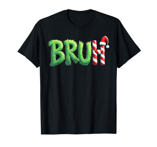 Bruh Christmas Kids Teens Boys Funny Christmas humor Meme T-Shirt