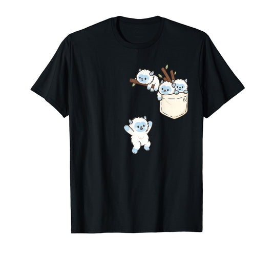 Funny Yeti Cute Playing T-Shirt