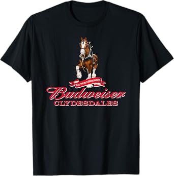 Budweiser 'The World Renowned Clydesdales' T-Shirt T-Shirt