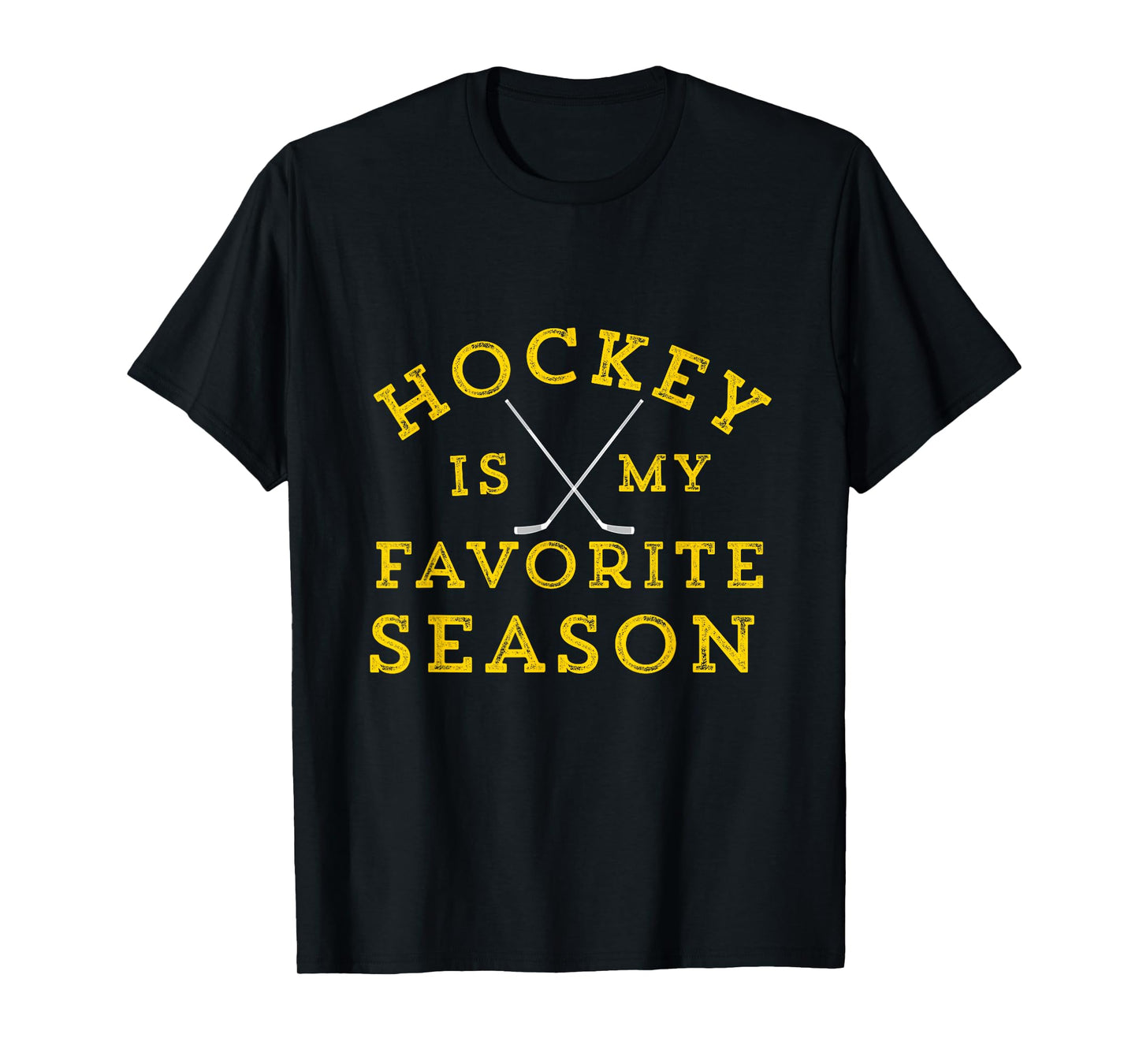 Hockey Is My Favorite Season Pittsburgh Gold Black Gift T-Shirt