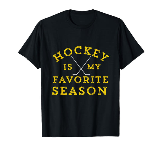 Hockey Is My Favorite Season Pittsburgh Gold Black Gift T-Shirt