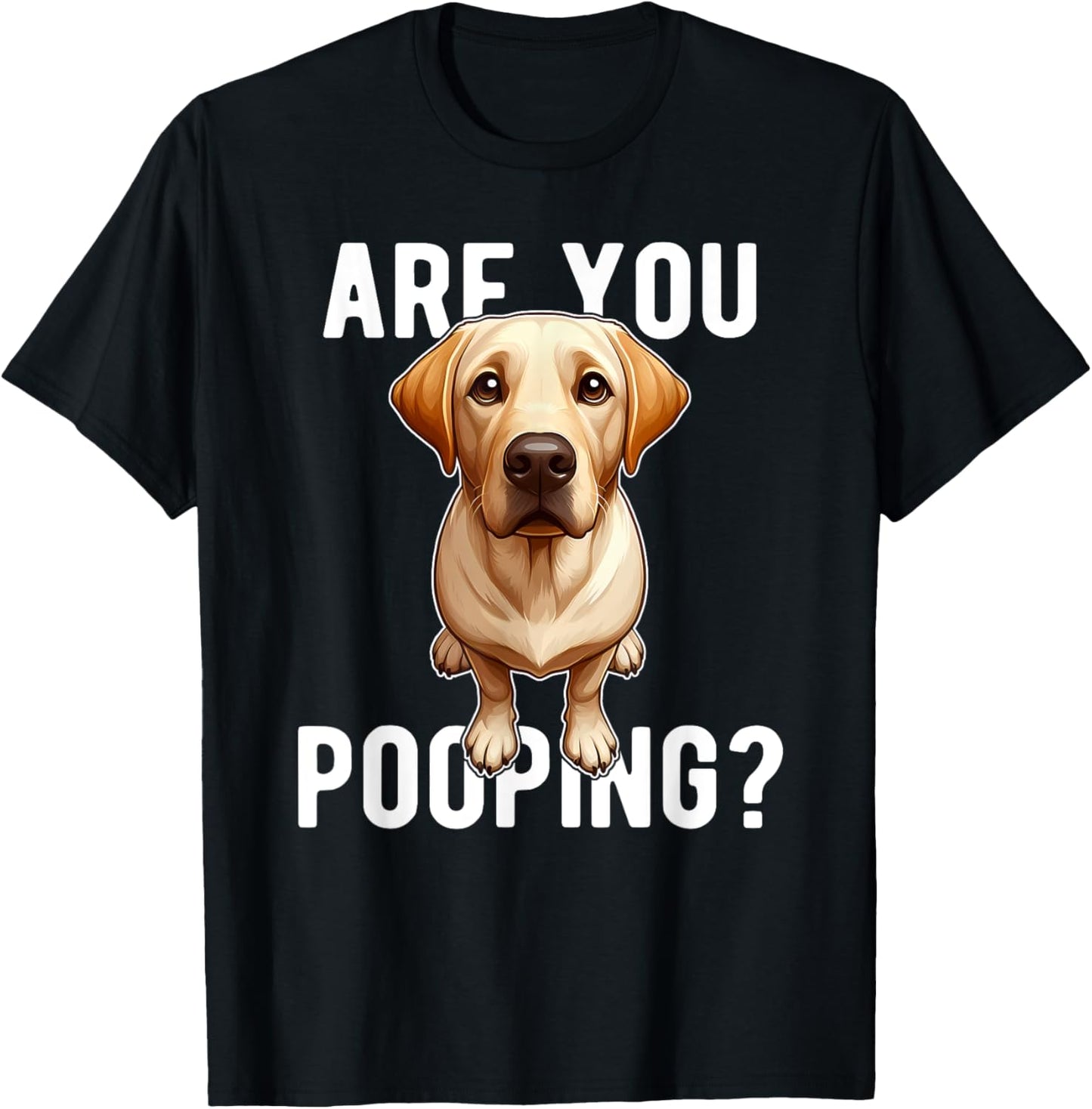 Are You Pooping Dog Labrador Retriever Funny T-Shirt