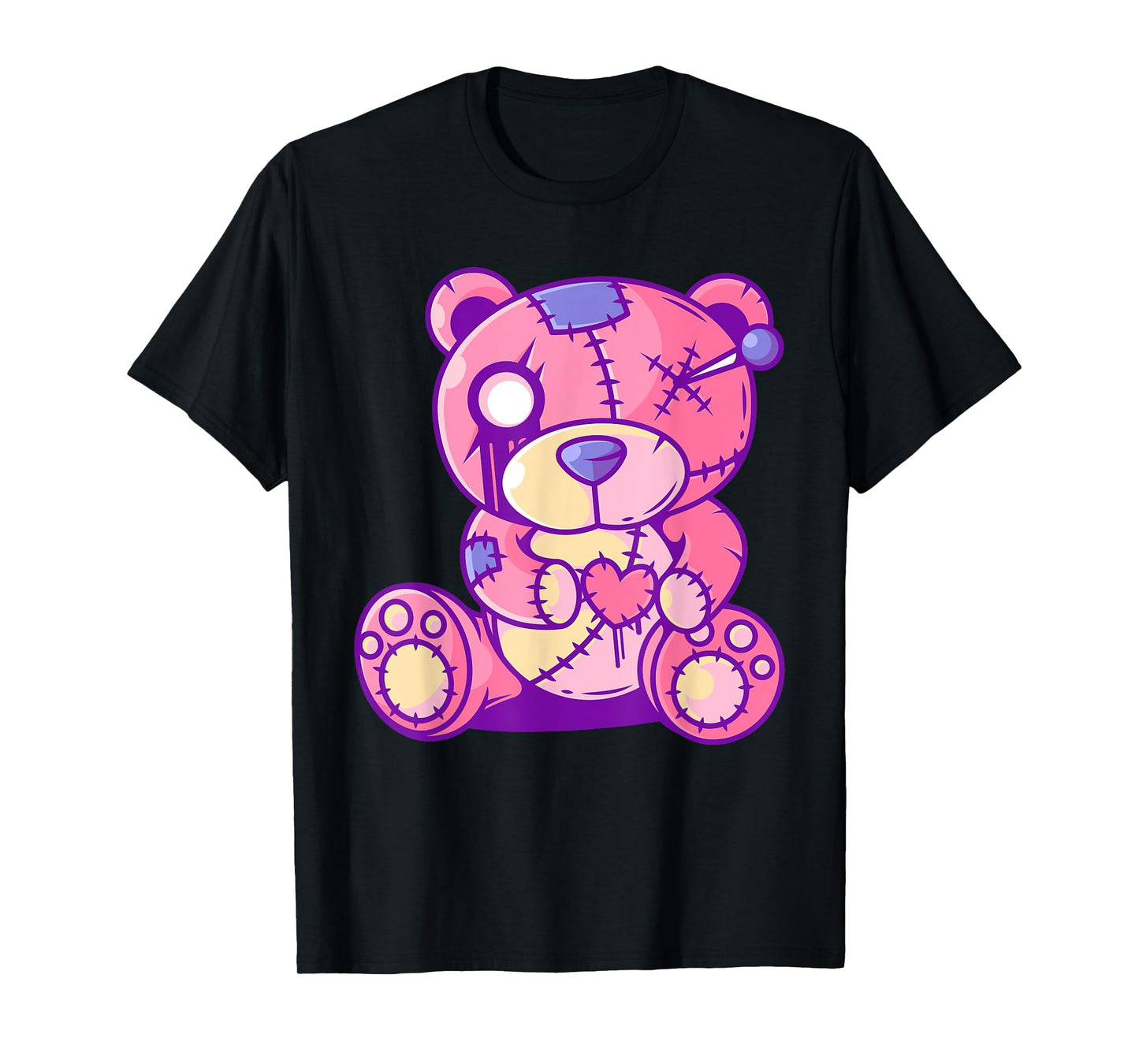 Pastel Goth Teddy Bear Japanese Anime Kawaii Menhera T-Shirt