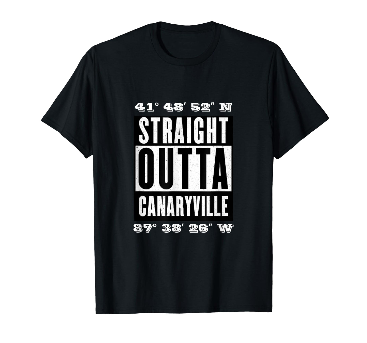 Hood Map Art: Straight Outta Canaryville Chicago, T-Shirt T-Shirt