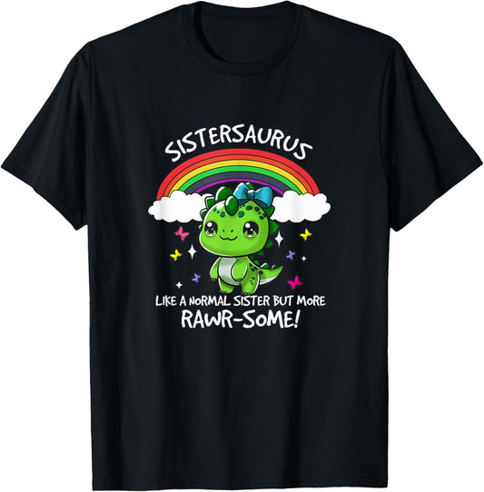 Dinosaur Sister Sistersaurus Sisters Cooler Siblings T-Shirt