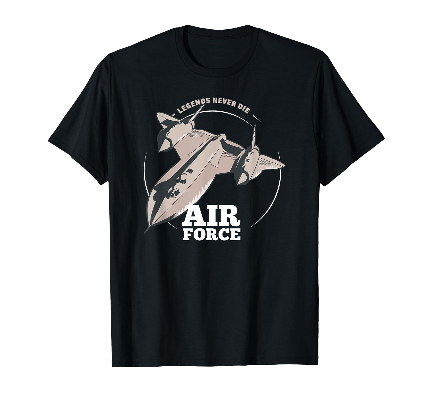 Legends Never Die Military SR 71 Blackbird, Airplane Jet T-Shirt