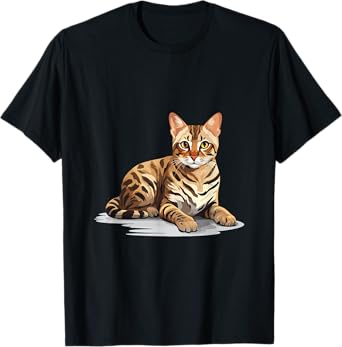 Bengal Cat Breed Pet - Cute Graphic Men Women Girls Kids T-Shirt