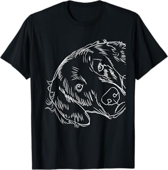 Funny Dog Flat Coated Retriever T-Shirt for Men Women Kids