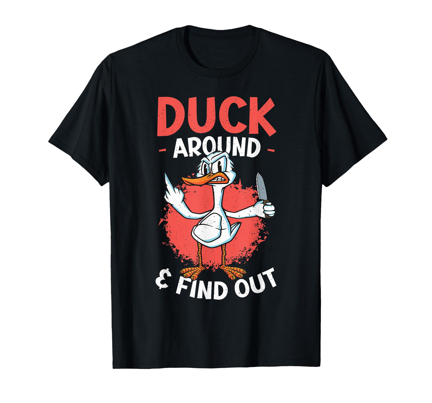 Funny Knife Duck Lover Sarcastic Duck T-Shirt